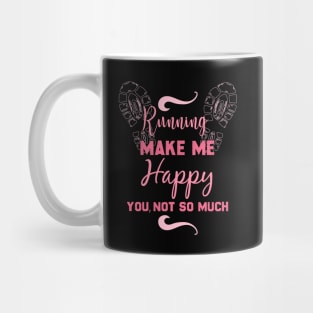 running make me happy you,not so much marathon Mug